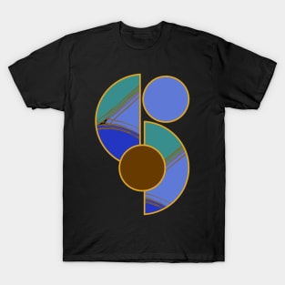 Bright vibrant modern earth tones colors unique original contemporary art 399 Abstract T-Shirt